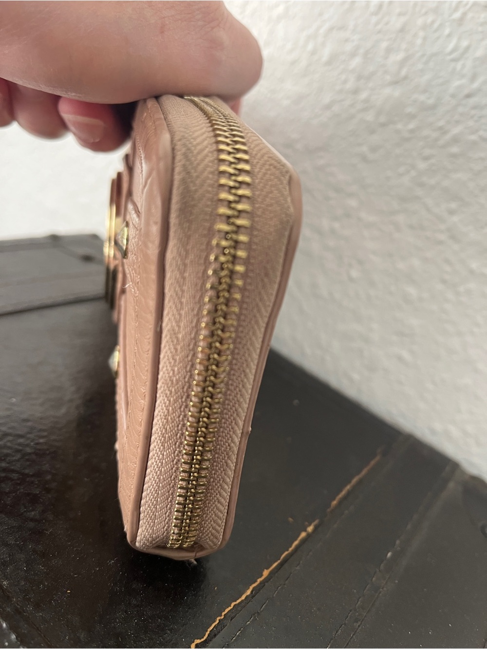 Love Moschino Nude Pink Logo Medallion Wallet - Picture 3 of 10